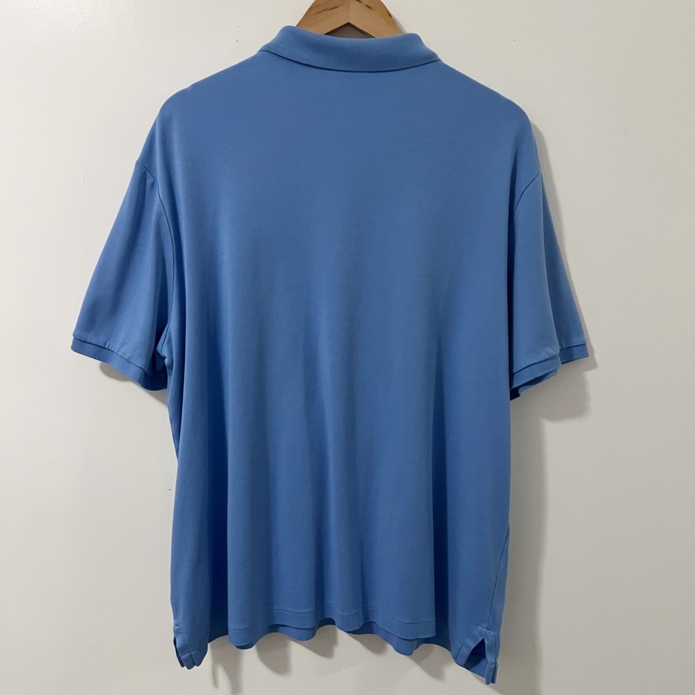 Polo Ralph Lauren Mens XL Classic Fit Short Sleeve Polo Shirt Blue Cotton Logo - Picture 2 of 7